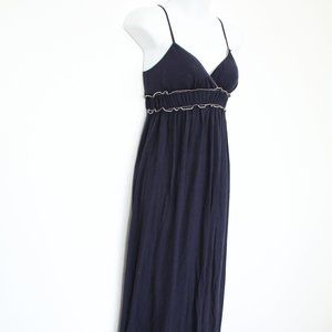 $118 MAX STUDIO Long Maxi DRESS Adjustable Strap EMPIRE WAIST - Size XS - NWT